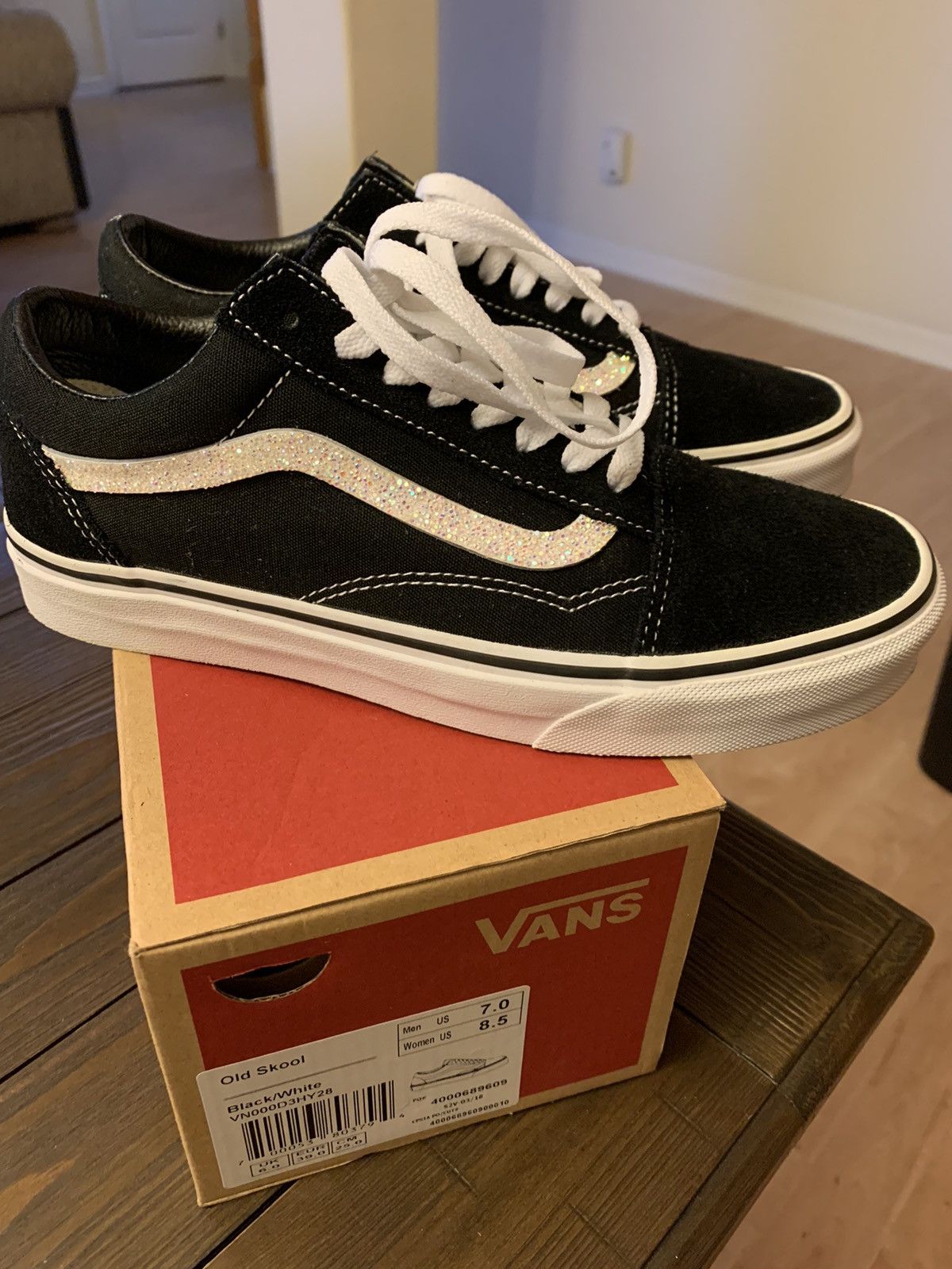 Vans VANS CUSTOM BLING IRIDESCENT RHINESTONE OLD SKOOL