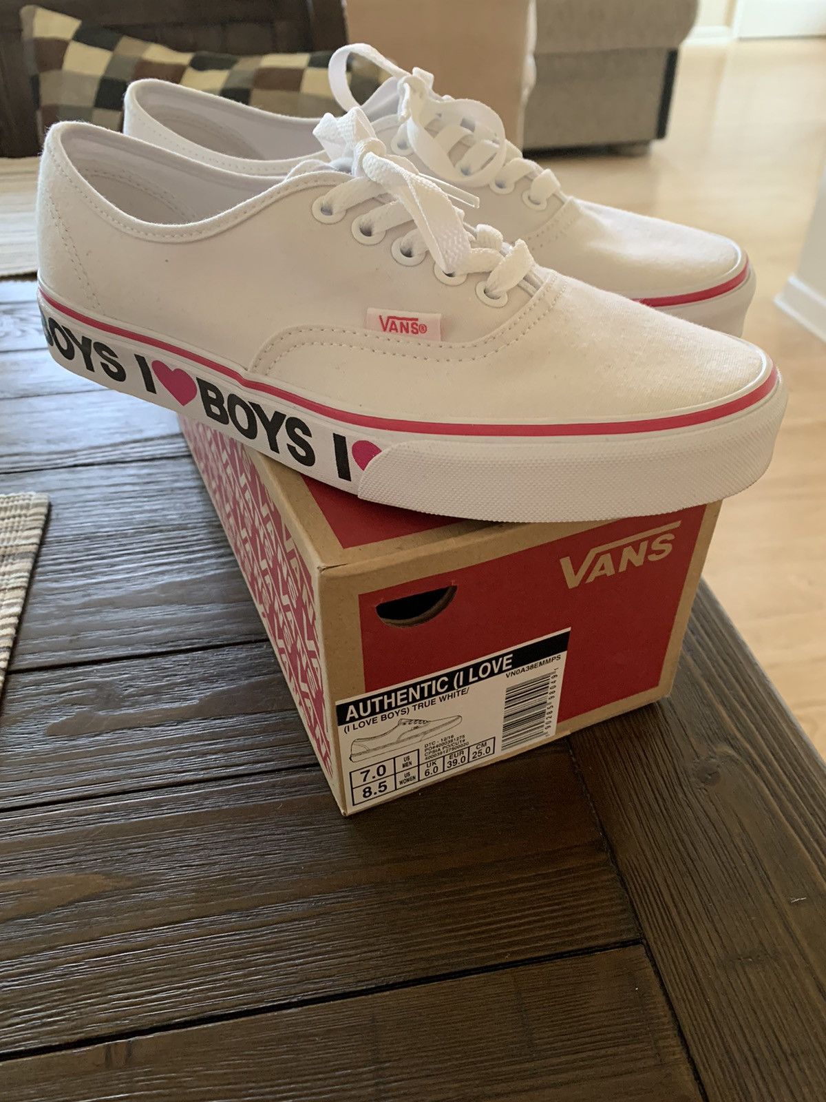 Vans VANS AUTHENTIC I LOVE BOYS SIDE TAPE TRUE WHITE Grailed