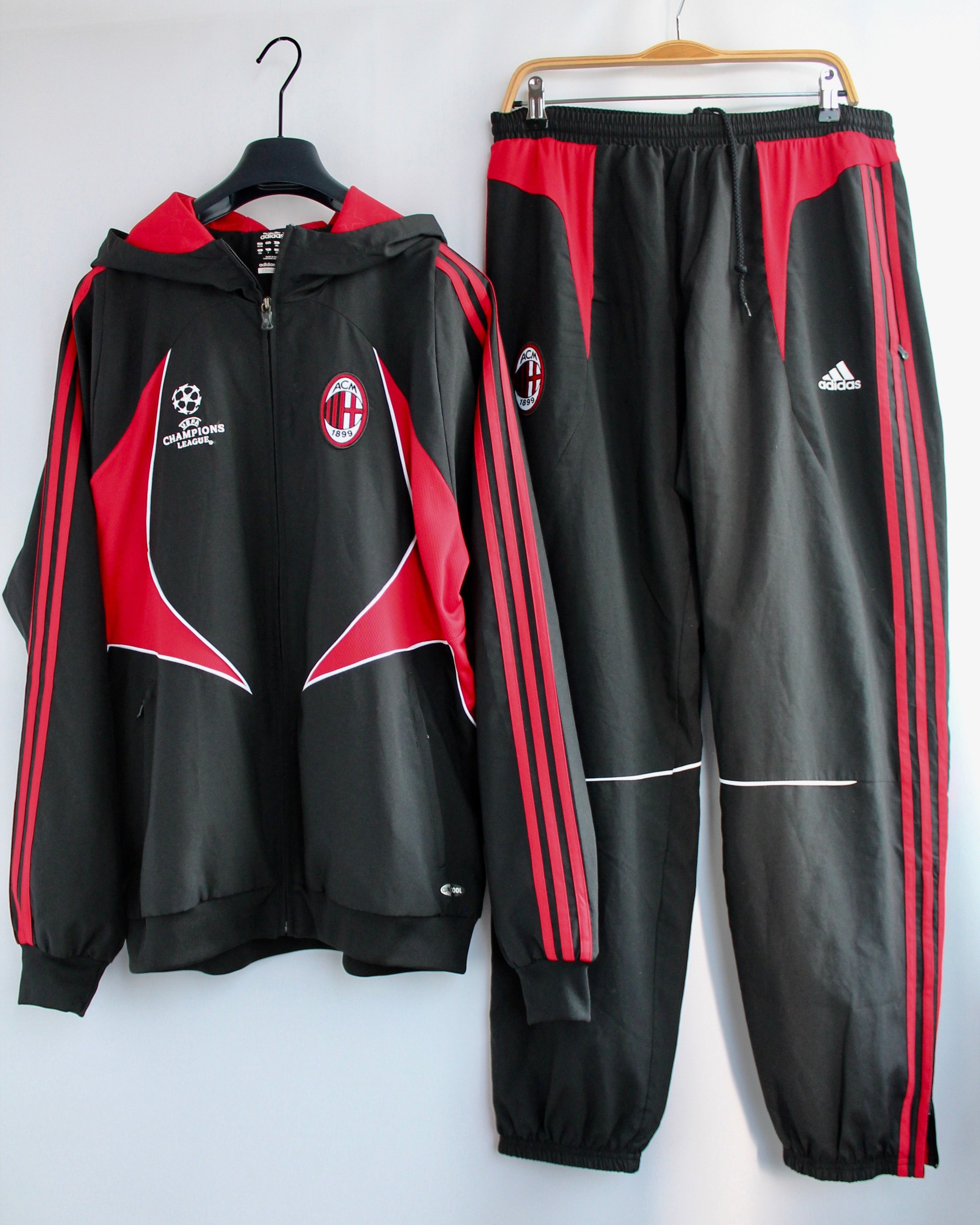 Adidas × Vintage AC MILAN Sport suit Tracksuit soccer Milano
