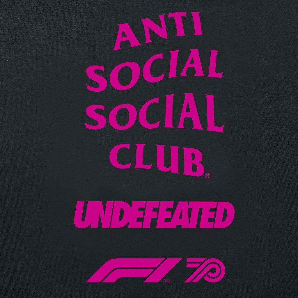 Anti Social Social Club × Other × Undefeated DS Pink ASSC X UNDFTD X F1® Black Tee Bape Kith KAWS VLONE Size US S / EU 44-46 / 1 - 2 Thumbnail