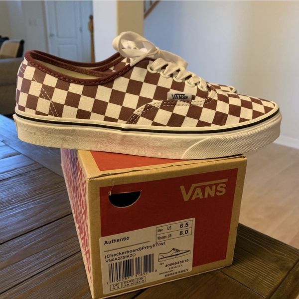 Vans authentic checkerboard port clearance royale