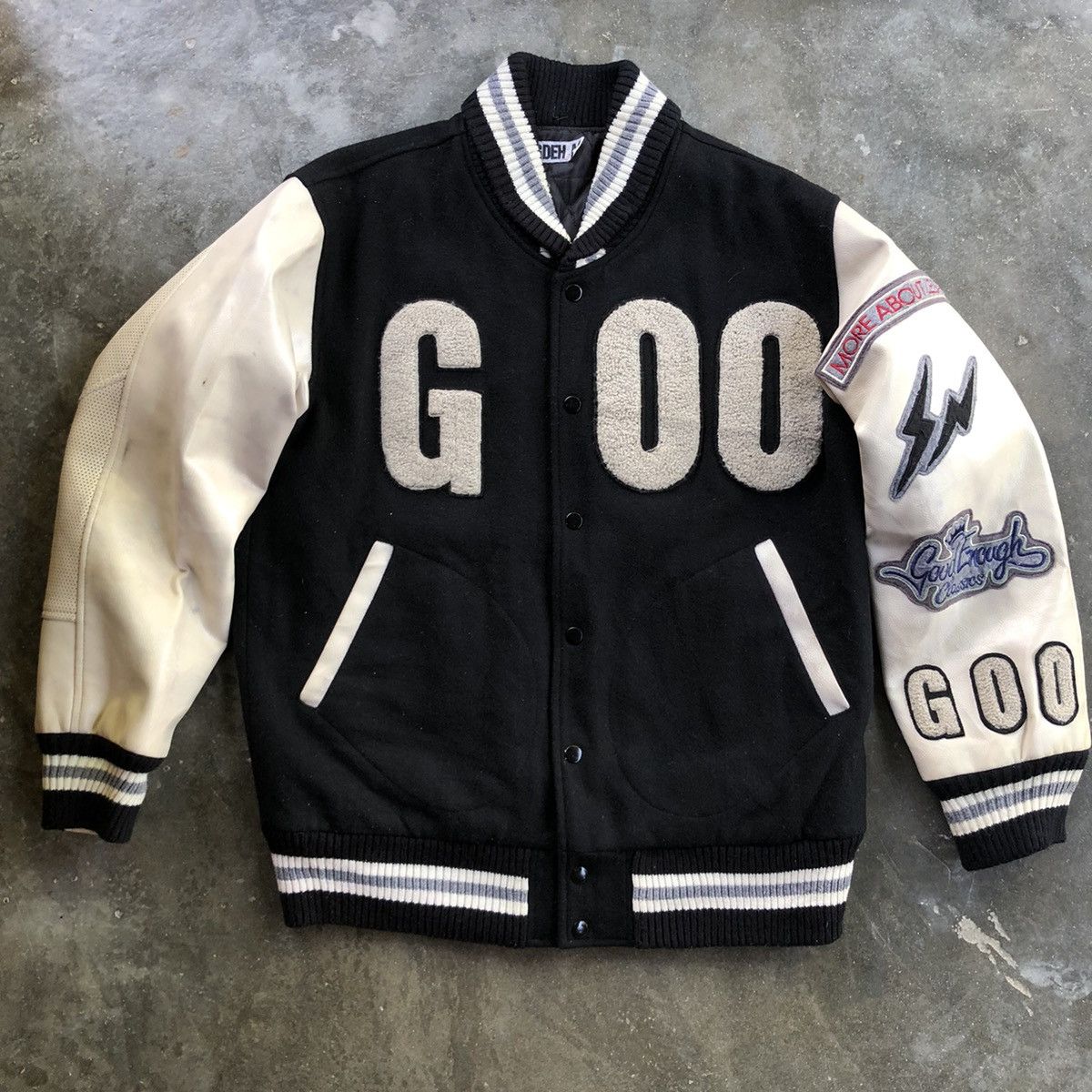 image of Goodenough X Fragment Design X Moreaboutless 2000 Jacket in Black White, Men's (Size Medium)
