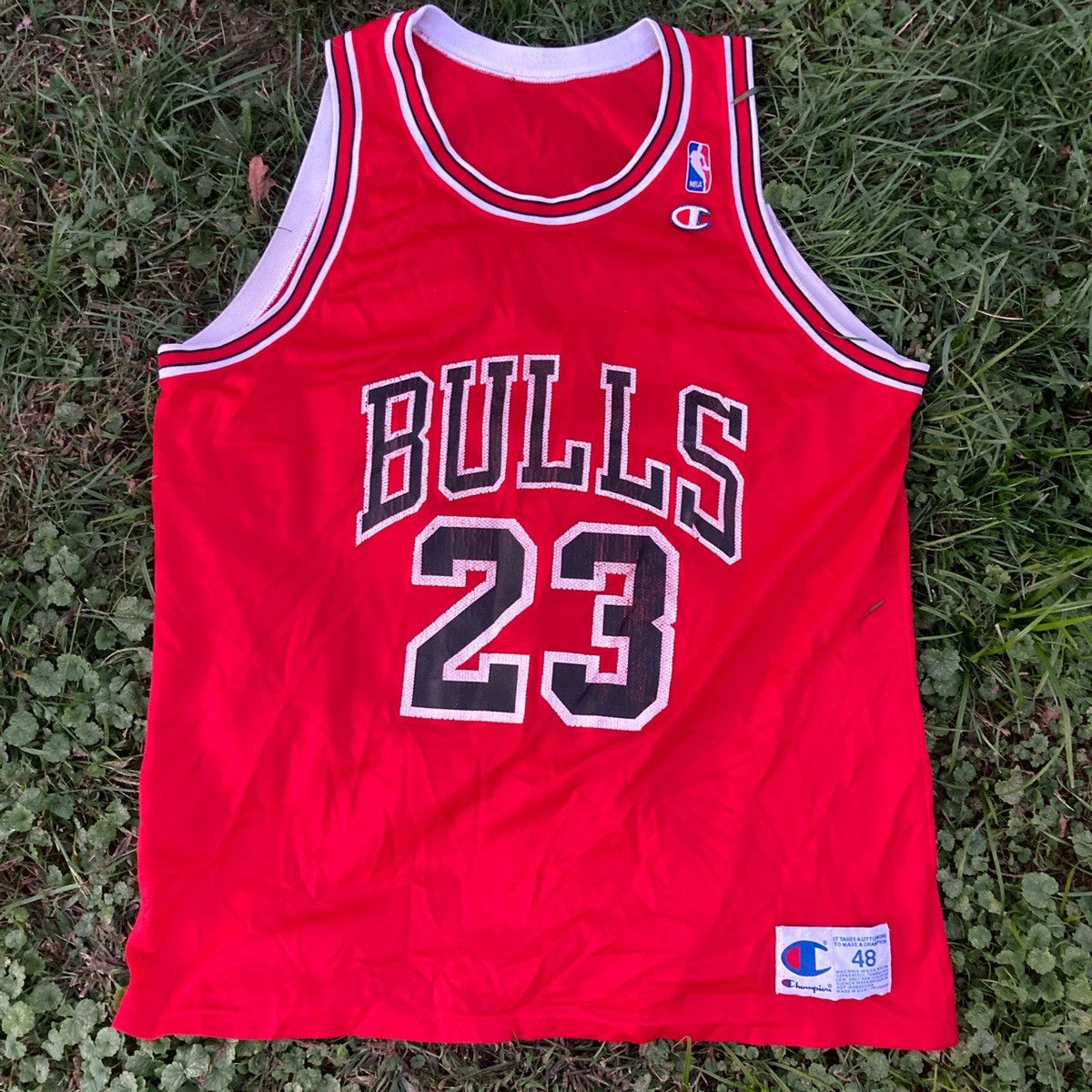 champion bulls jordan jersey