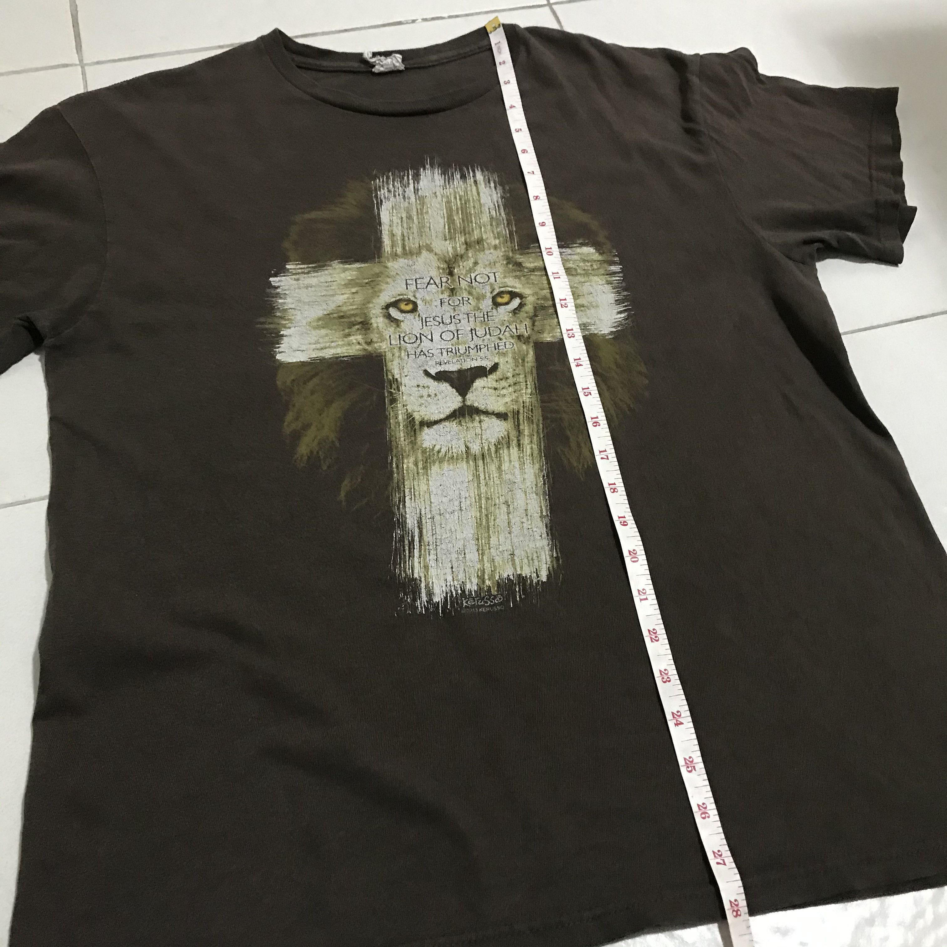 Other 2013 The Lion Of Judah Jesus God Bible Holy Promo Tee Size US L / EU 52-54 / 3 - 9 Thumbnail