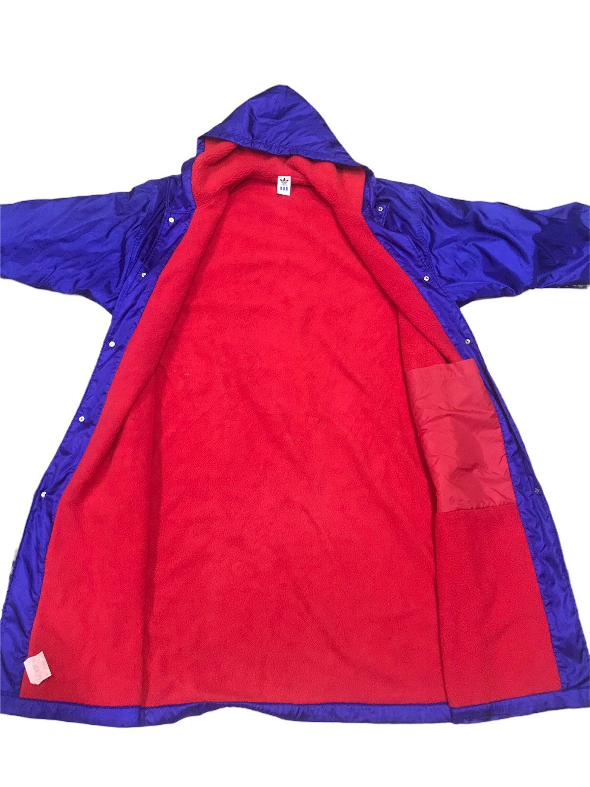 🔥Vintage 90's ADIDAS ORIGINAL Big Logo Hoodie Long Jacket