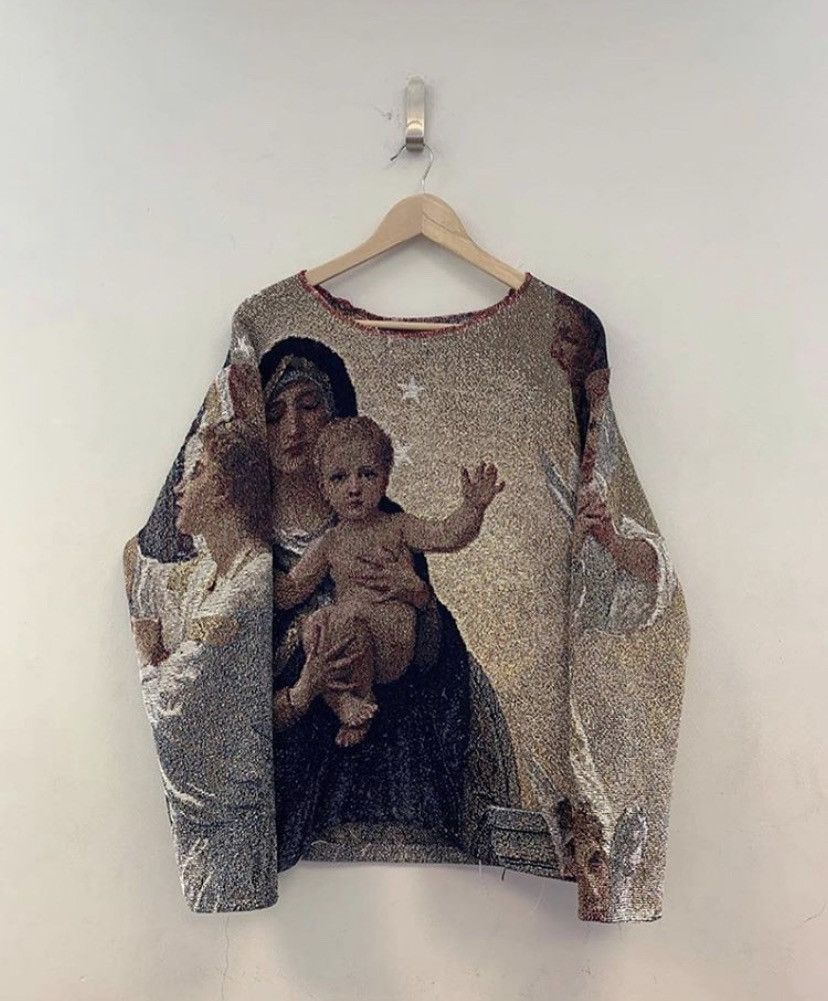 Vale Vale Lives holy mother of Mary knitwear | Grailed