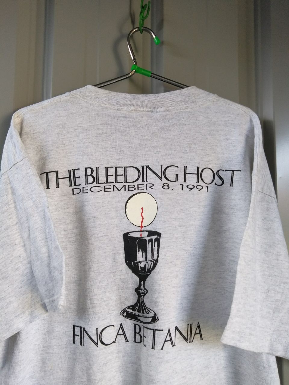 Ghost Supply 🔥 90s THE BLEEDING GHOST 1991 FINCA BETANIA Size US XL / EU 56 / 4 - 2 Thumbnail