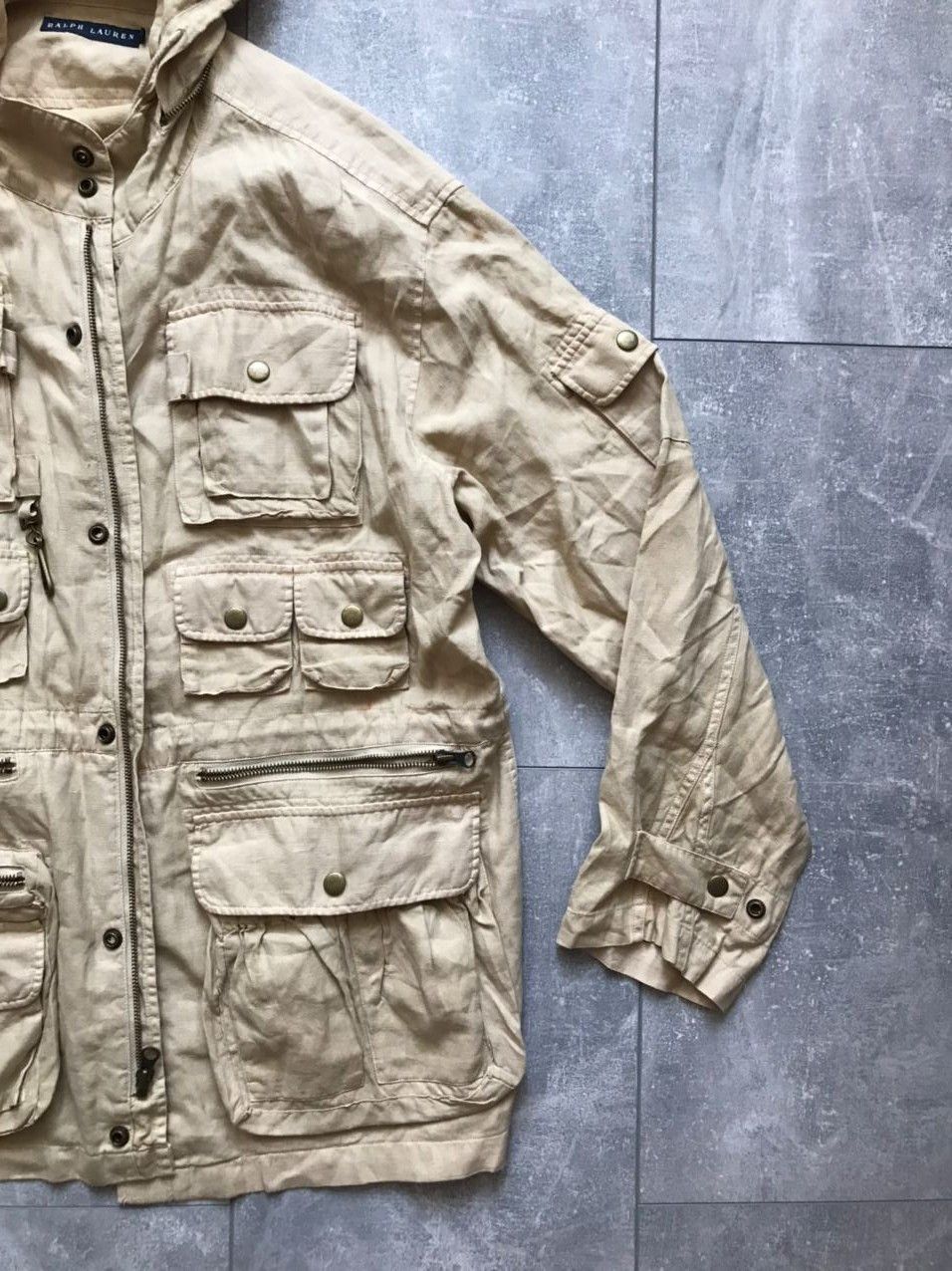 Ralph Lauren Ralph Lauren multipocket lin military cargo jacket Size US L / EU 52-54 / 3 - 3 Thumbnail