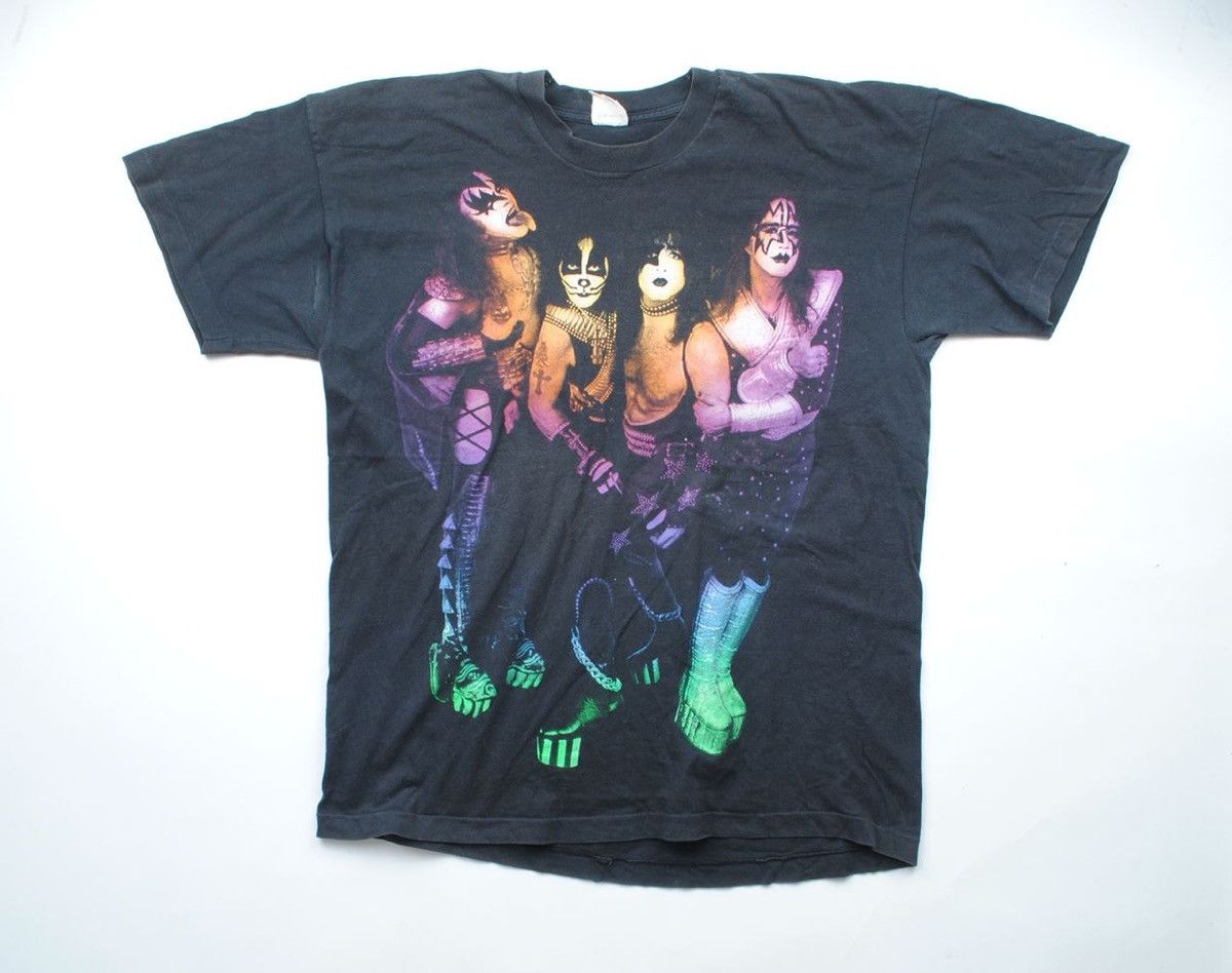 KISS Tee T Shirt 1996 Vintage Black Short Sleeve T Shirts