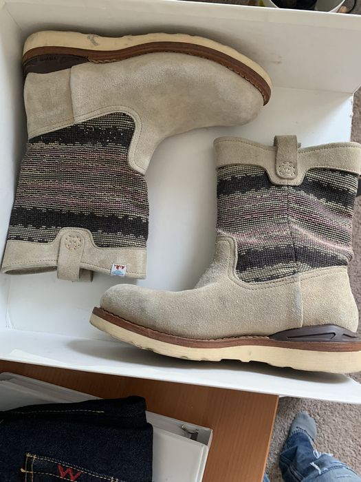 Visvim Visvim Wabanaki Blanket Boots Sand - Size 8 | Grailed