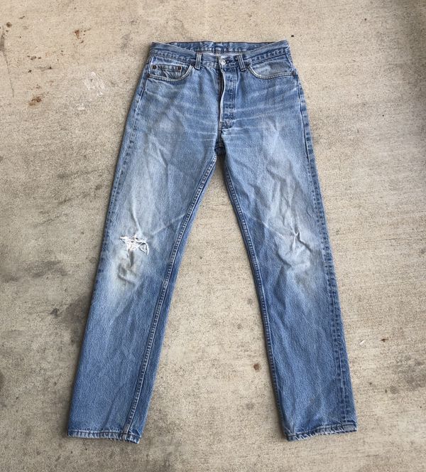 Vintage Vintage 70s Levi’s 501 distressed denim | Grailed