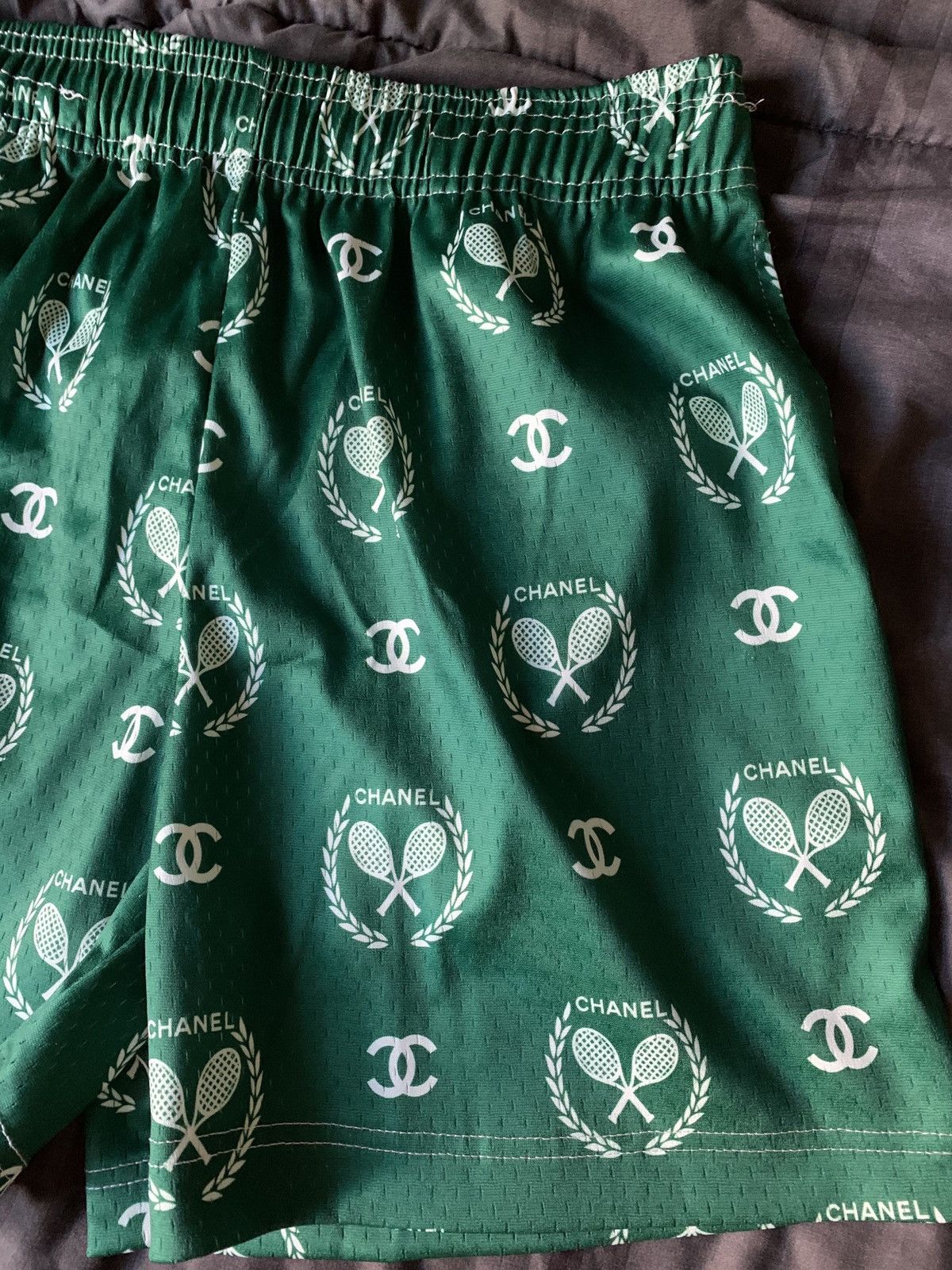 Bravest Studios Bravest Studios Green Chanel Shorts Grailed