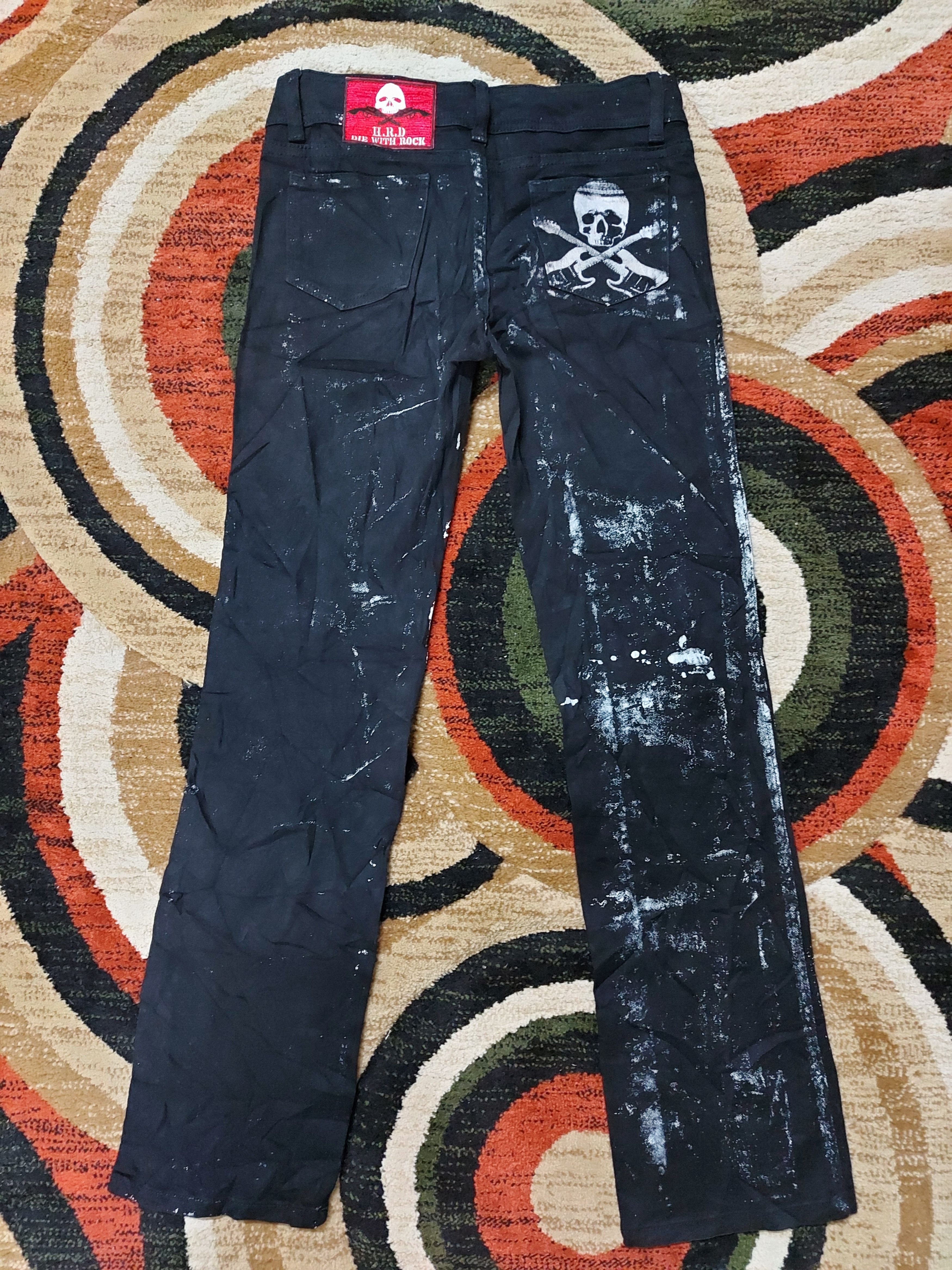 Other (J184) Firhine jeans - painter skuul design Size US 29 - 15 Thumbnail