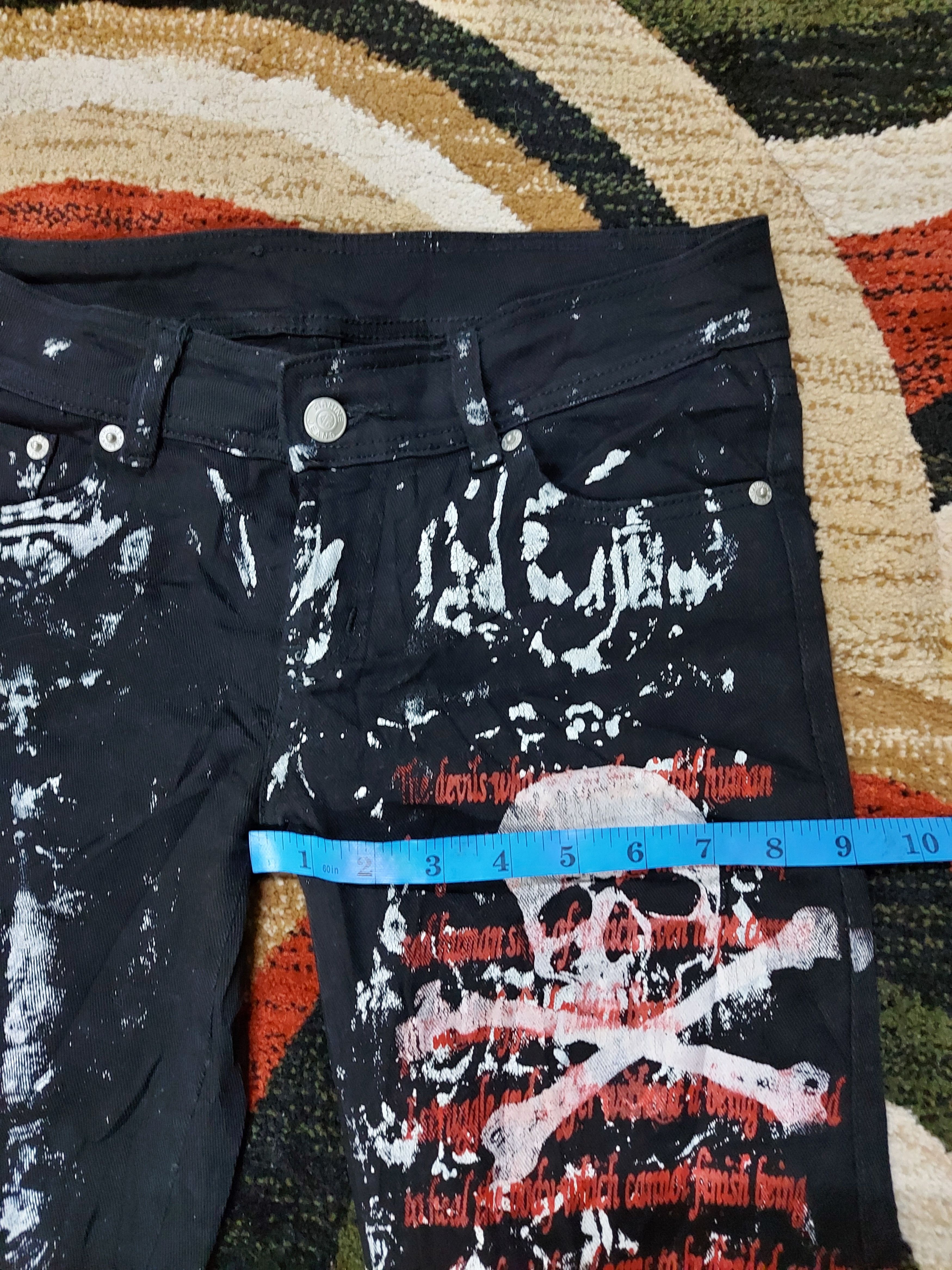 Other (J184) Firhine jeans - painter skuul design Size US 29 - 8 Thumbnail