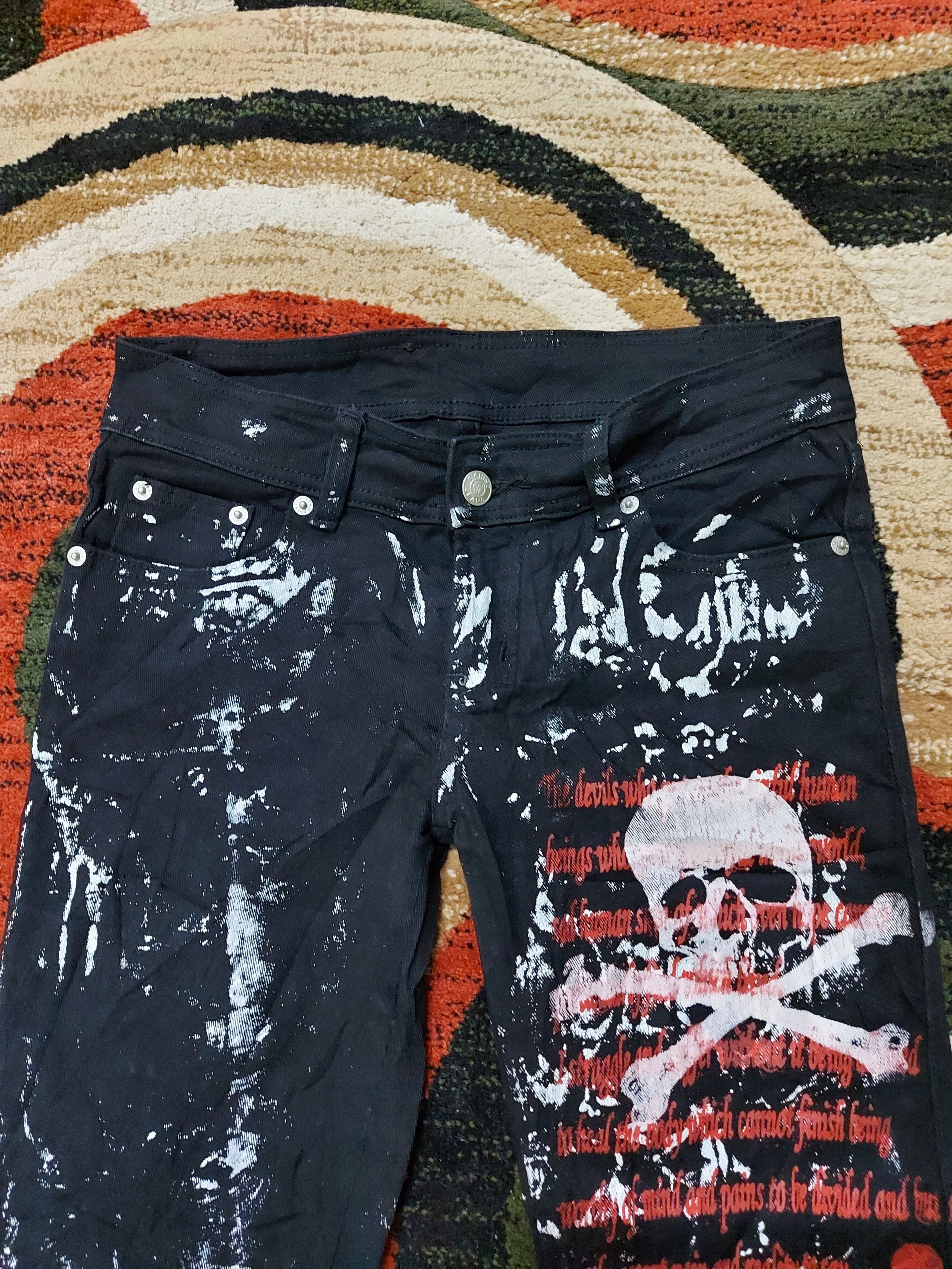 Other (J184) Firhine jeans - painter skuul design Size US 29 - 3 Thumbnail