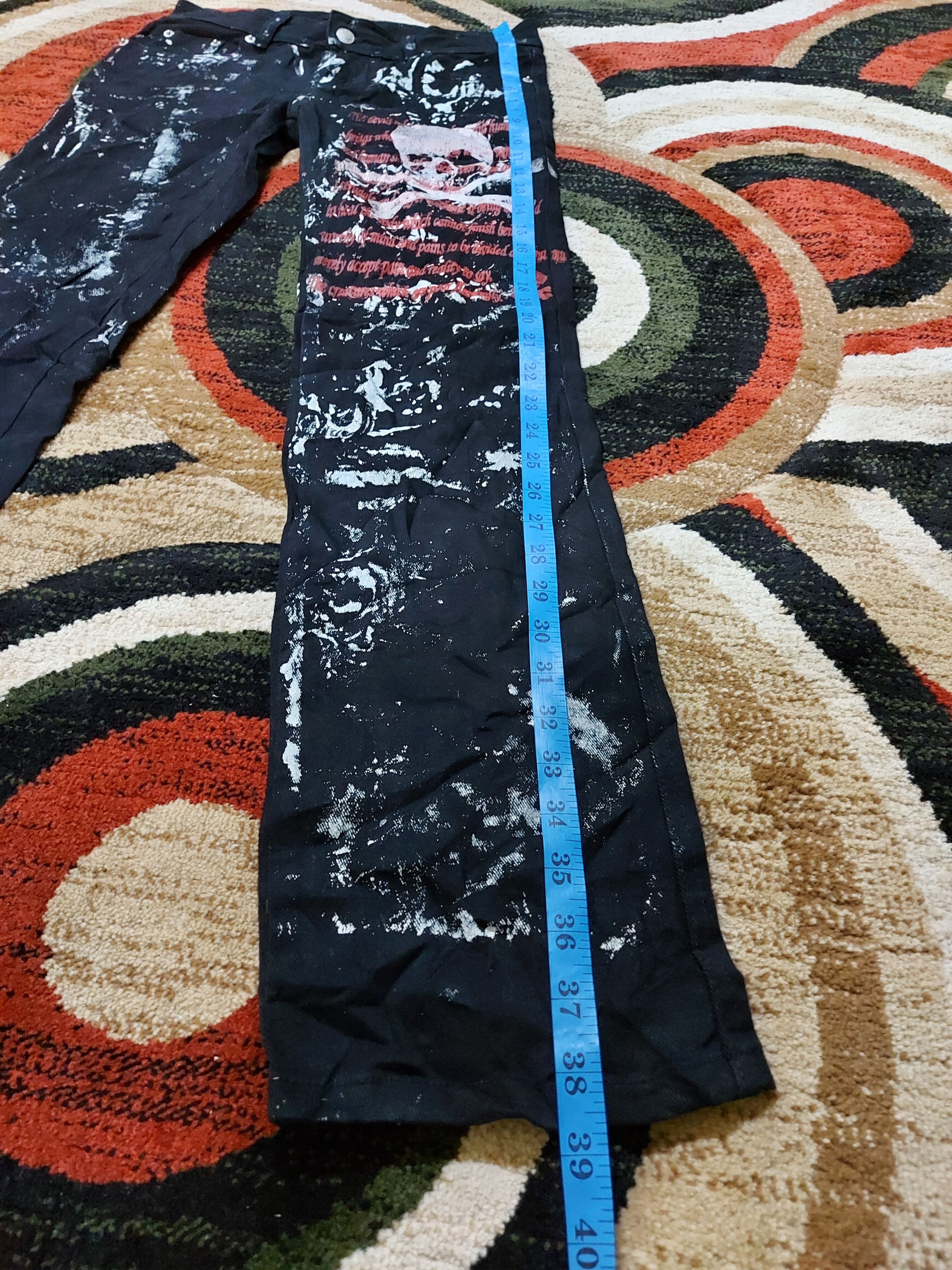 Other (J184) Firhine jeans - painter skuul design Size US 29 - 10 Thumbnail