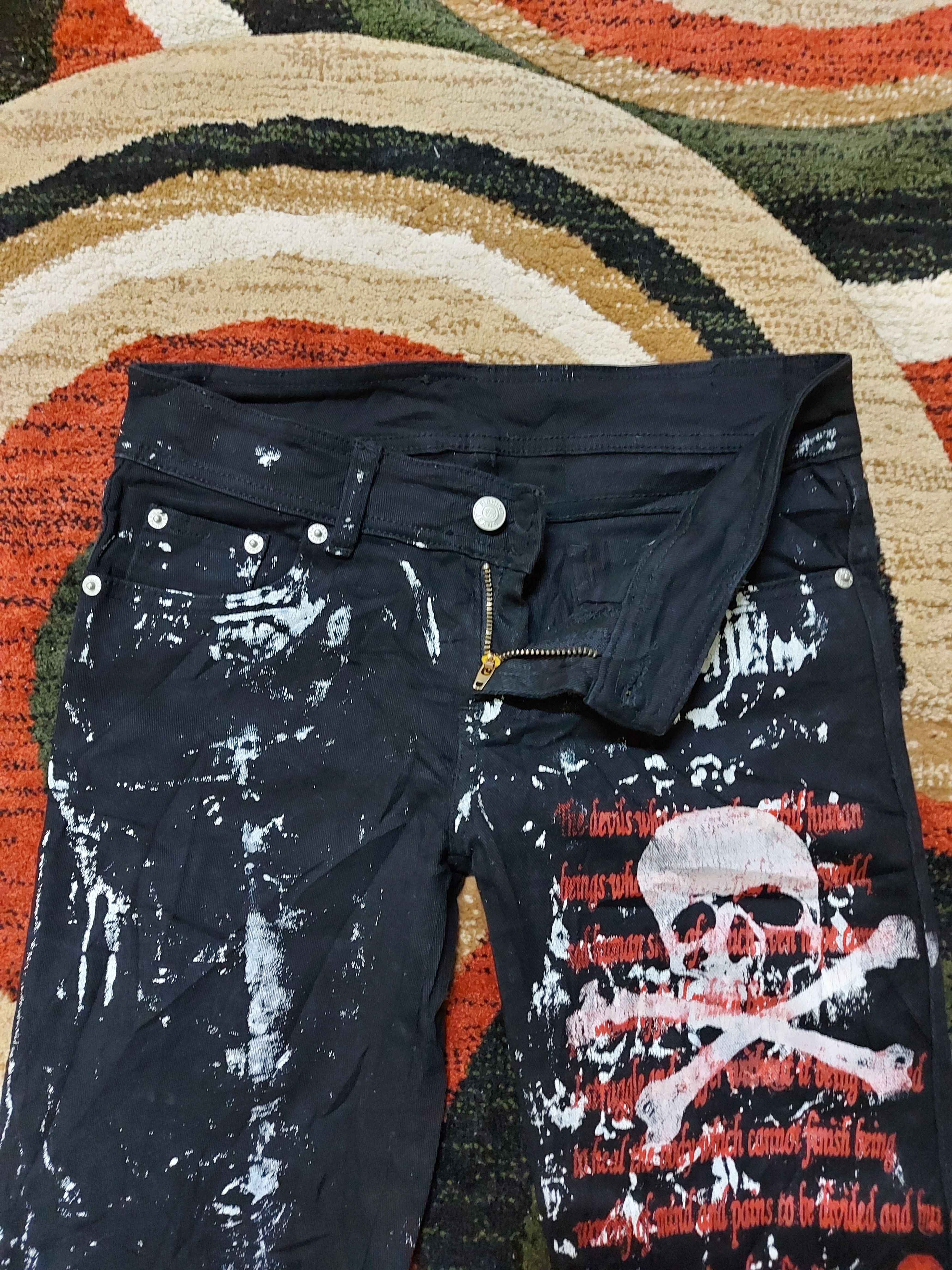 Other (J184) Firhine jeans - painter skuul design Size US 29 - 4 Thumbnail