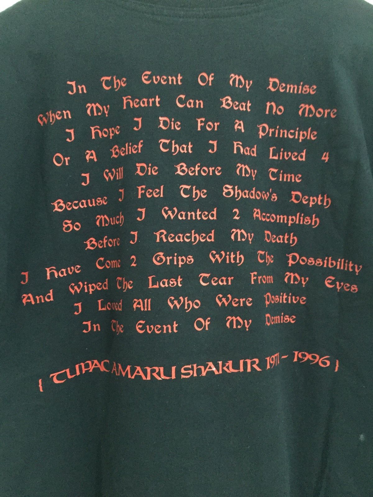 Rap Tees Vintage 90’s 1996 Tupac Shakur Raptees Size S Fit M/L Size US S / EU 44-46 / 1 - 2 Thumbnail
