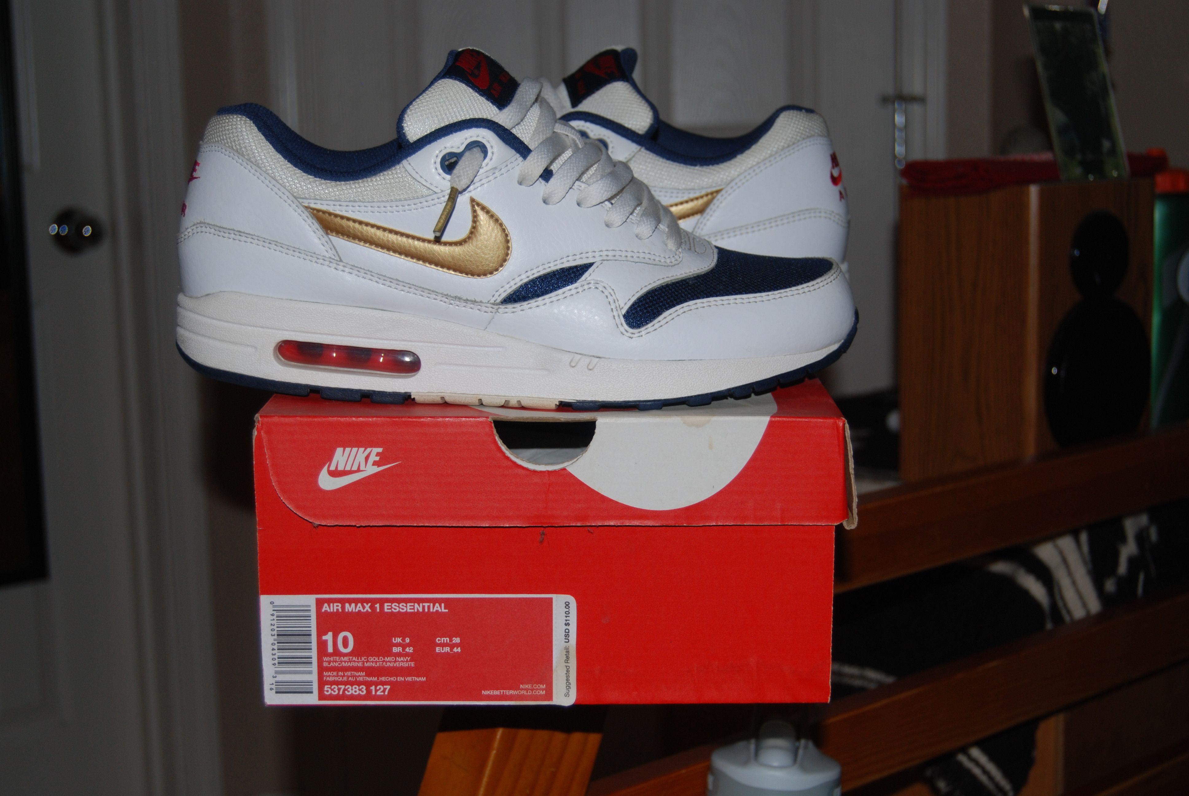Nike Air Max 1 Essential Olympic Size US 10 / EU 43 - 2 Preview