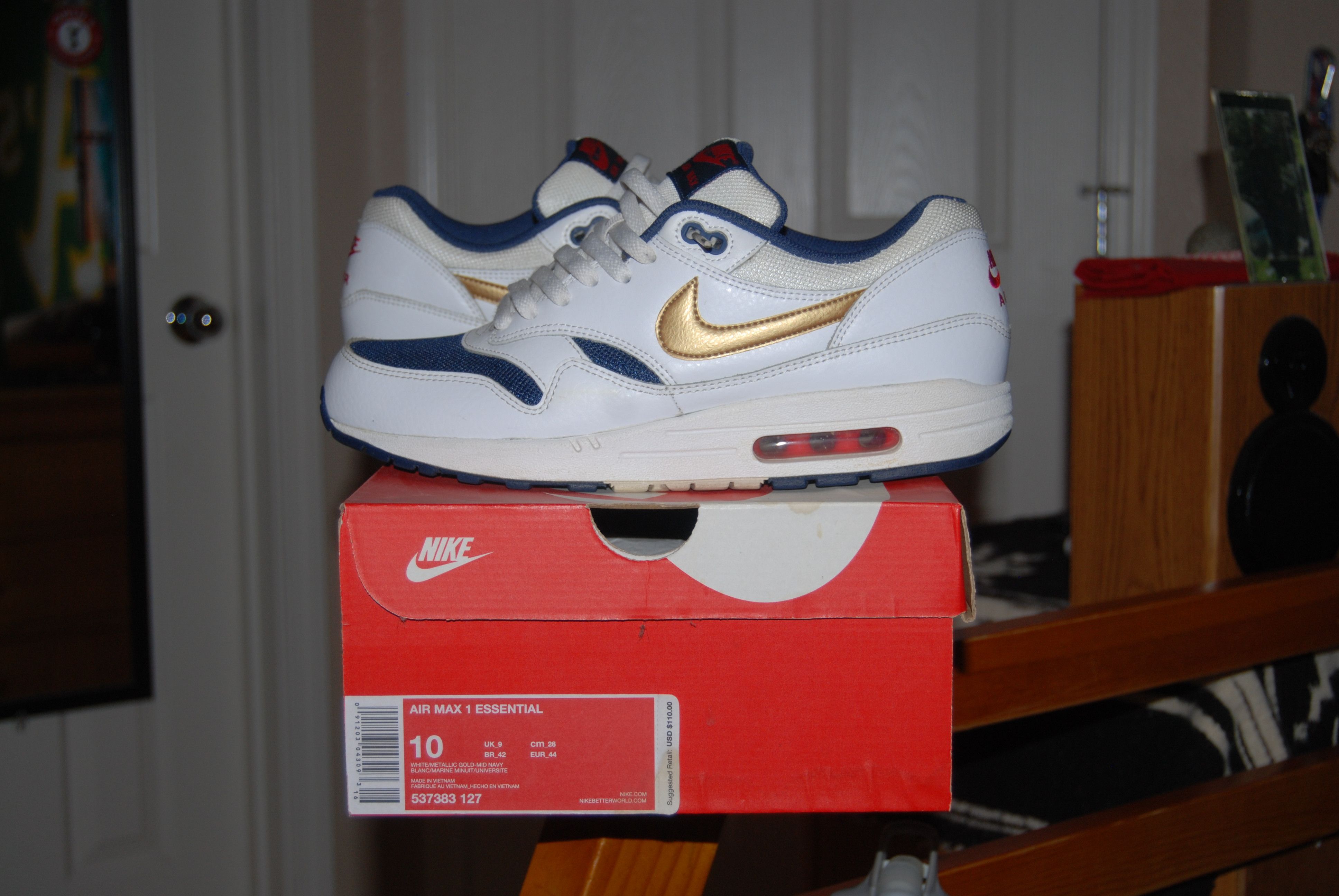 Nike Air Max 1 Essential Olympic Size US 10 / EU 43 - 1 Preview