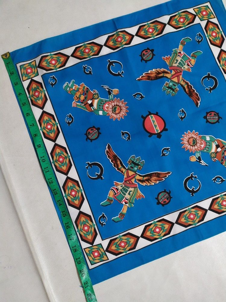 Vintage Nice Navajo Bandana Handkerchief Bandana Masked Size ONE SIZE - 13 Thumbnail
