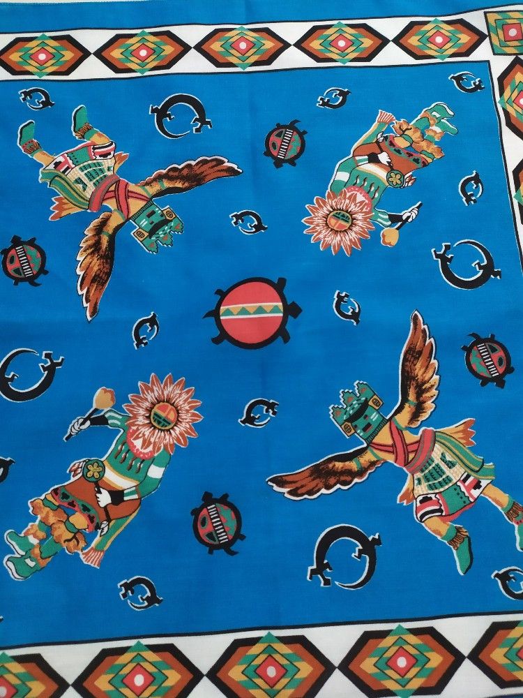 Vintage Nice Navajo Bandana Handkerchief Bandana Masked Size ONE SIZE - 10 Thumbnail