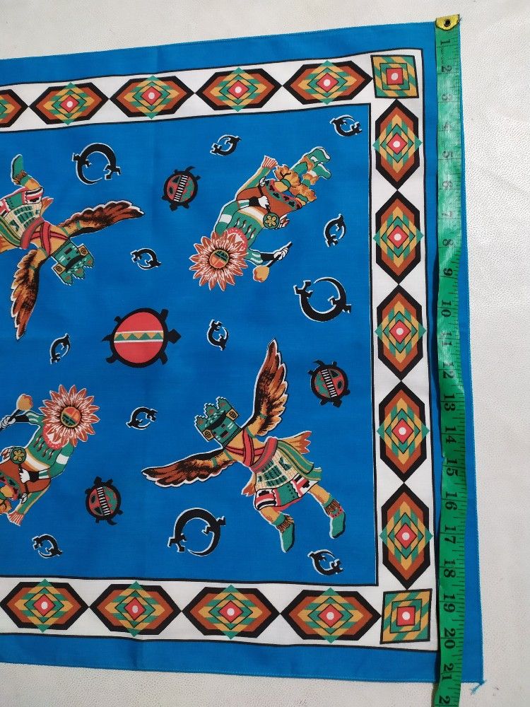 Vintage Nice Navajo Bandana Handkerchief Bandana Masked Size ONE SIZE - 12 Thumbnail