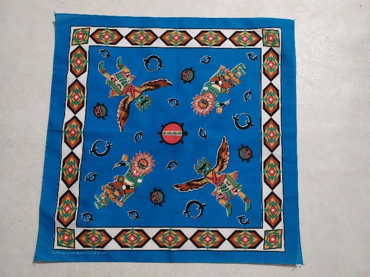 Vintage Nice Navajo Bandana Handkerchief Bandana Masked Size ONE SIZE - 9 Thumbnail