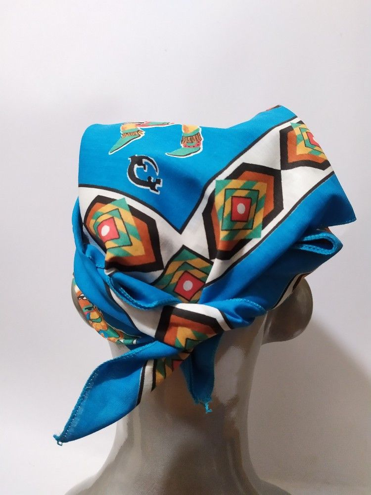 Vintage Nice Navajo Bandana Handkerchief Bandana Masked Size ONE SIZE - 5 Thumbnail