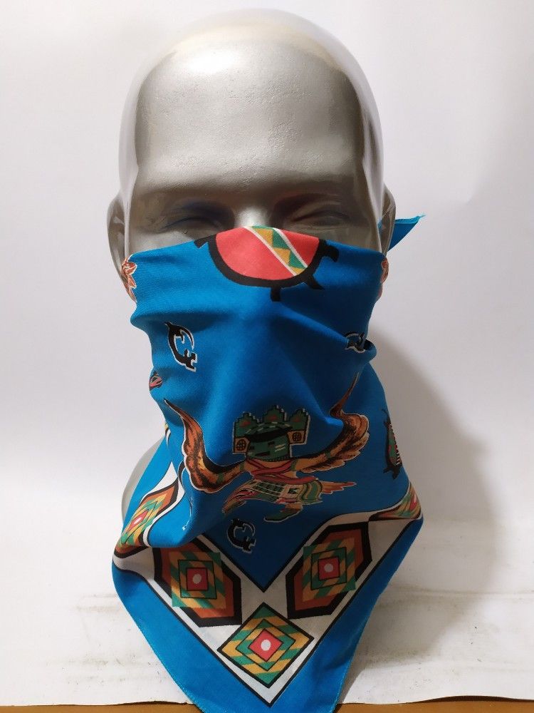 Vintage Nice Navajo Bandana Handkerchief Bandana Masked Size ONE SIZE - 1 Thumbnail