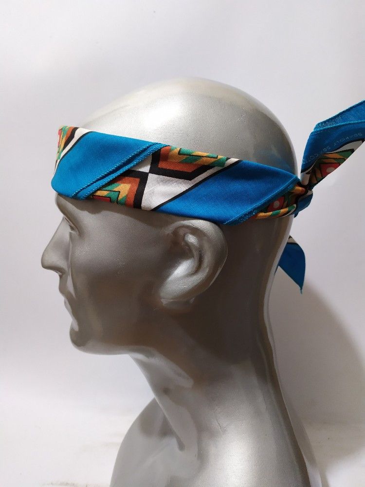 Vintage Nice Navajo Bandana Handkerchief Bandana Masked Size ONE SIZE - 7 Thumbnail