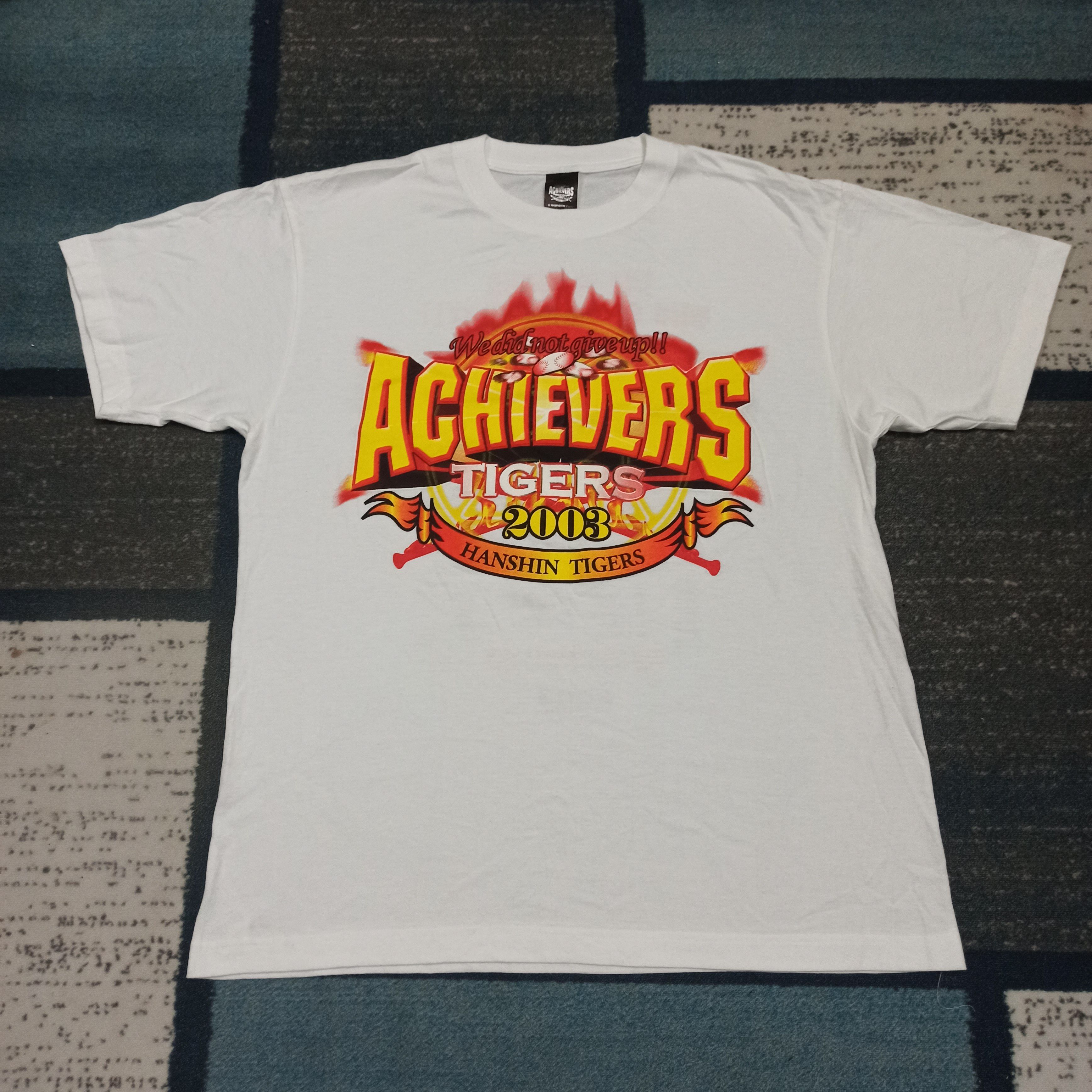 Japanese Brand Hanshin Tigers Tee Size L Achievers Tigers