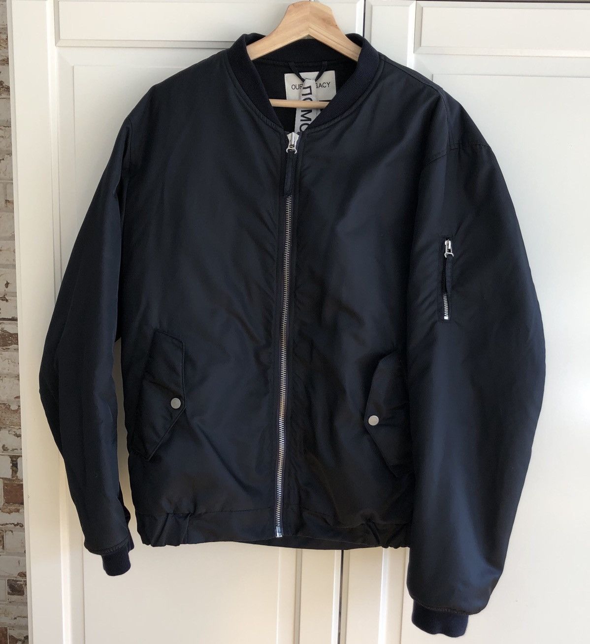 Our Legacy Bomber Jacket “Midnight Shine” Nylon | Grailed