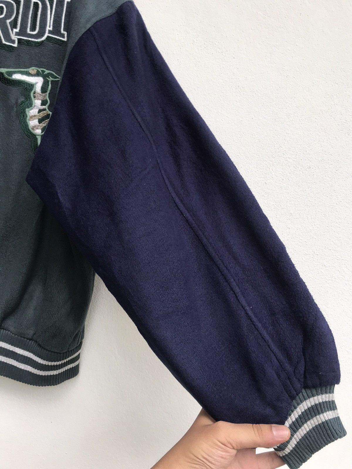 Trussardi Vintage Made in Italy Trussardi Fleece Varsity Jacket Size US XL / EU 56 / 4 - 7 Thumbnail
