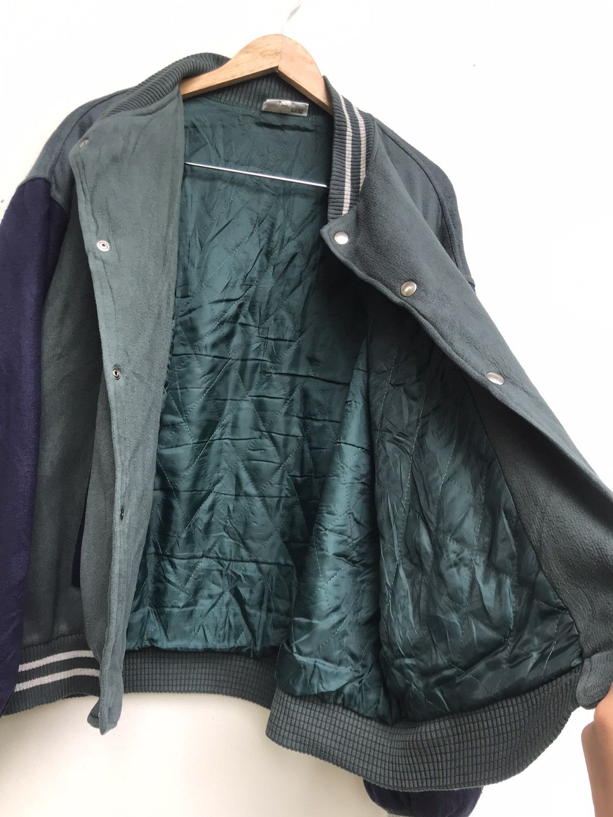Trussardi Vintage Made in Italy Trussardi Fleece Varsity Jacket Size US XL / EU 56 / 4 - 13 Thumbnail