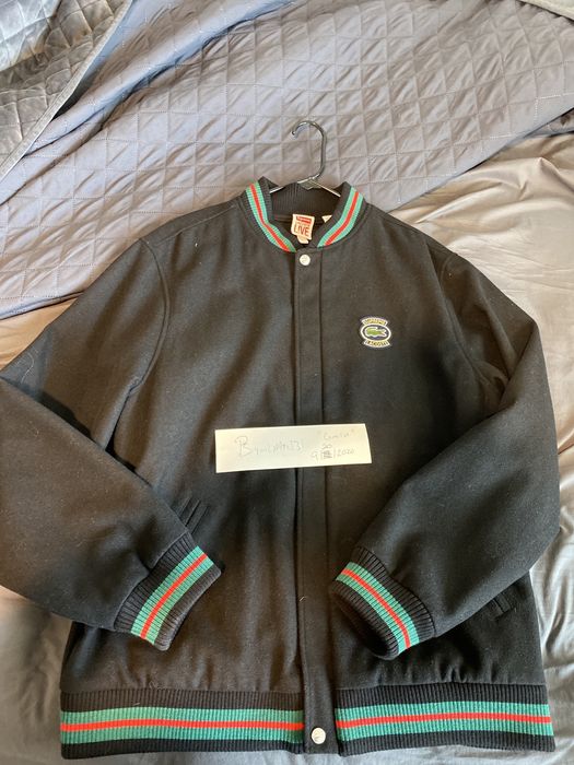 Supreme x lacoste bomber hot sale jacket