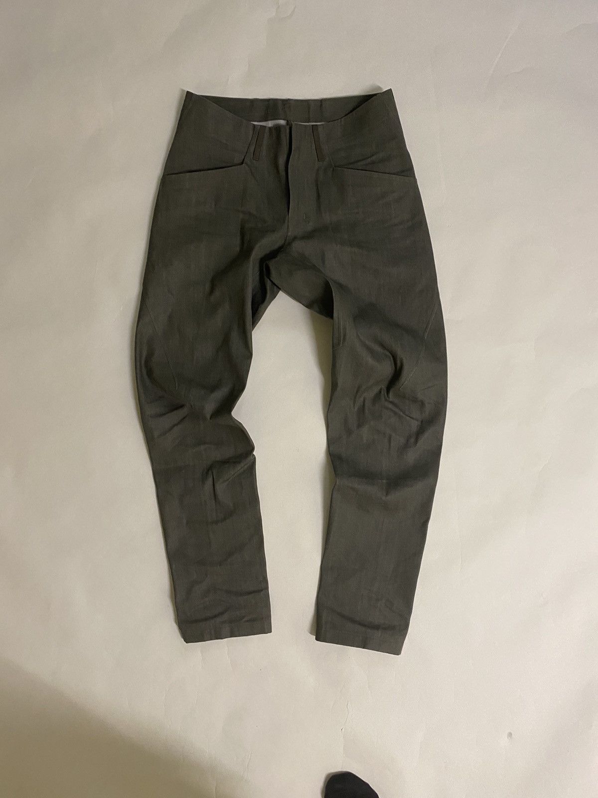 Arc'Teryx × Arc'Teryx Veilance Raw Denim Cambre Pants - Drab 2020 | Grailed