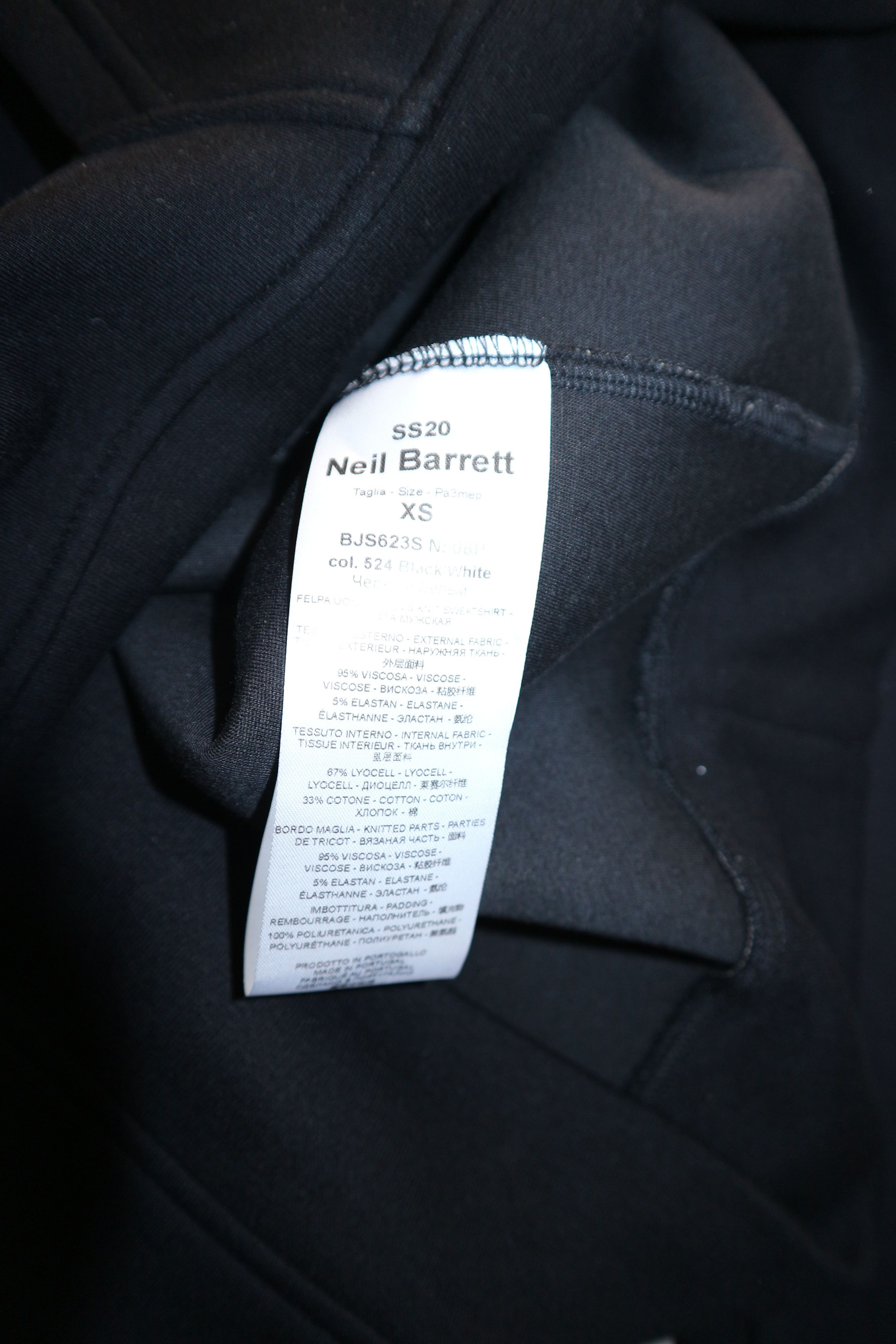 Neil Barrett "Slayde" embossed sweatshirt Size US XS / EU 42 / 0 - 4 Thumbnail