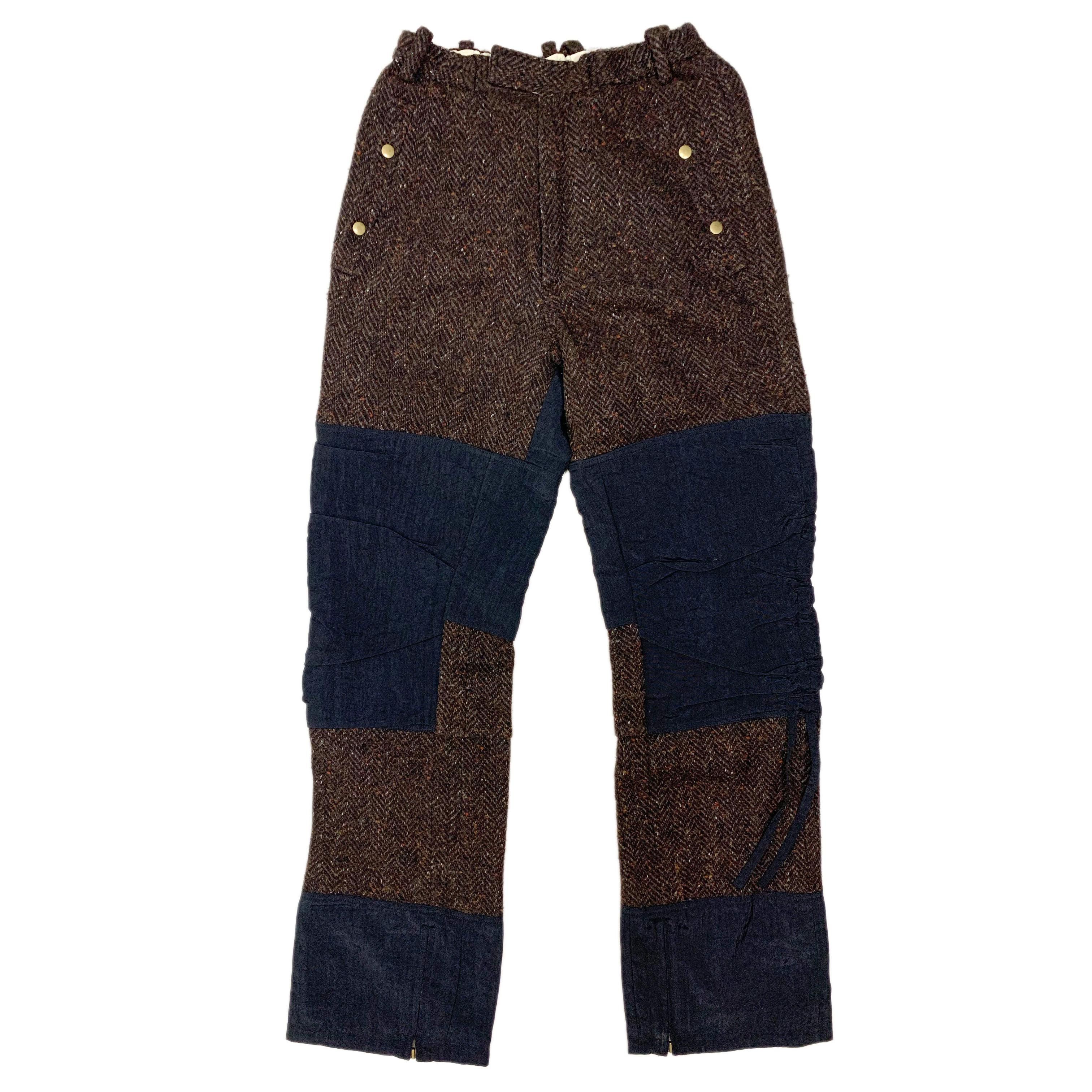 20471120 AW98 Patchwork Wool Pants Size US 28 / EU 44 - 1 Thumbnail