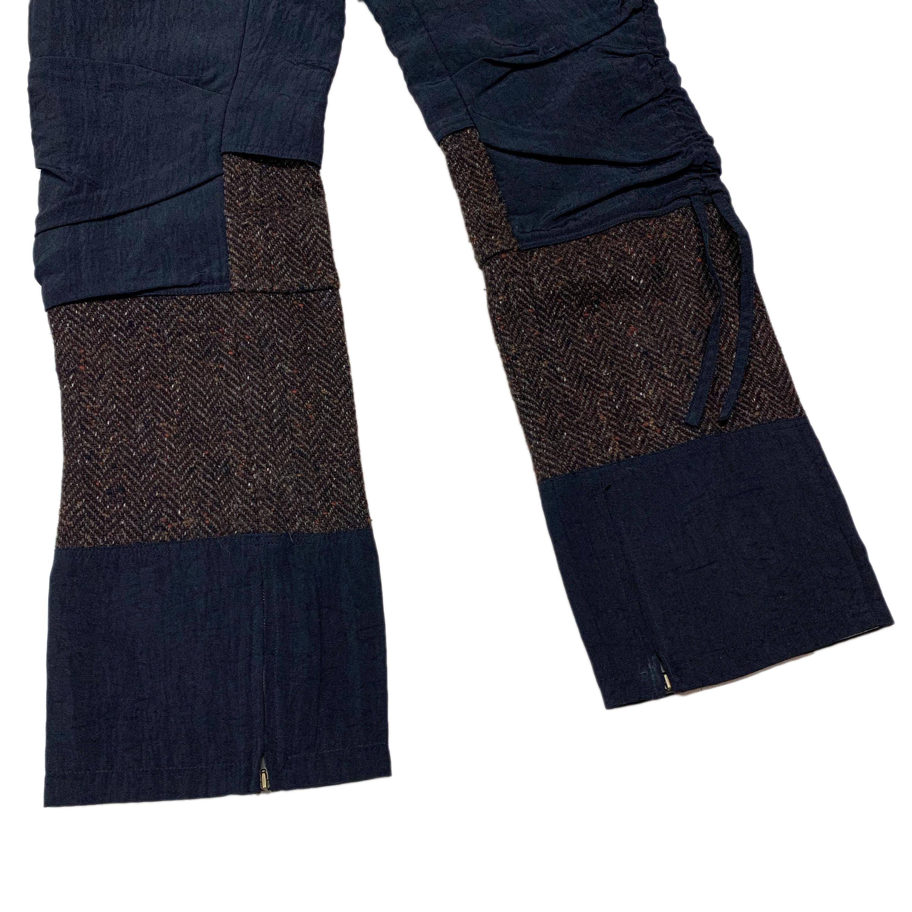 20471120 AW98 Patchwork Wool Pants Size US 28 / EU 44 - 2 Thumbnail