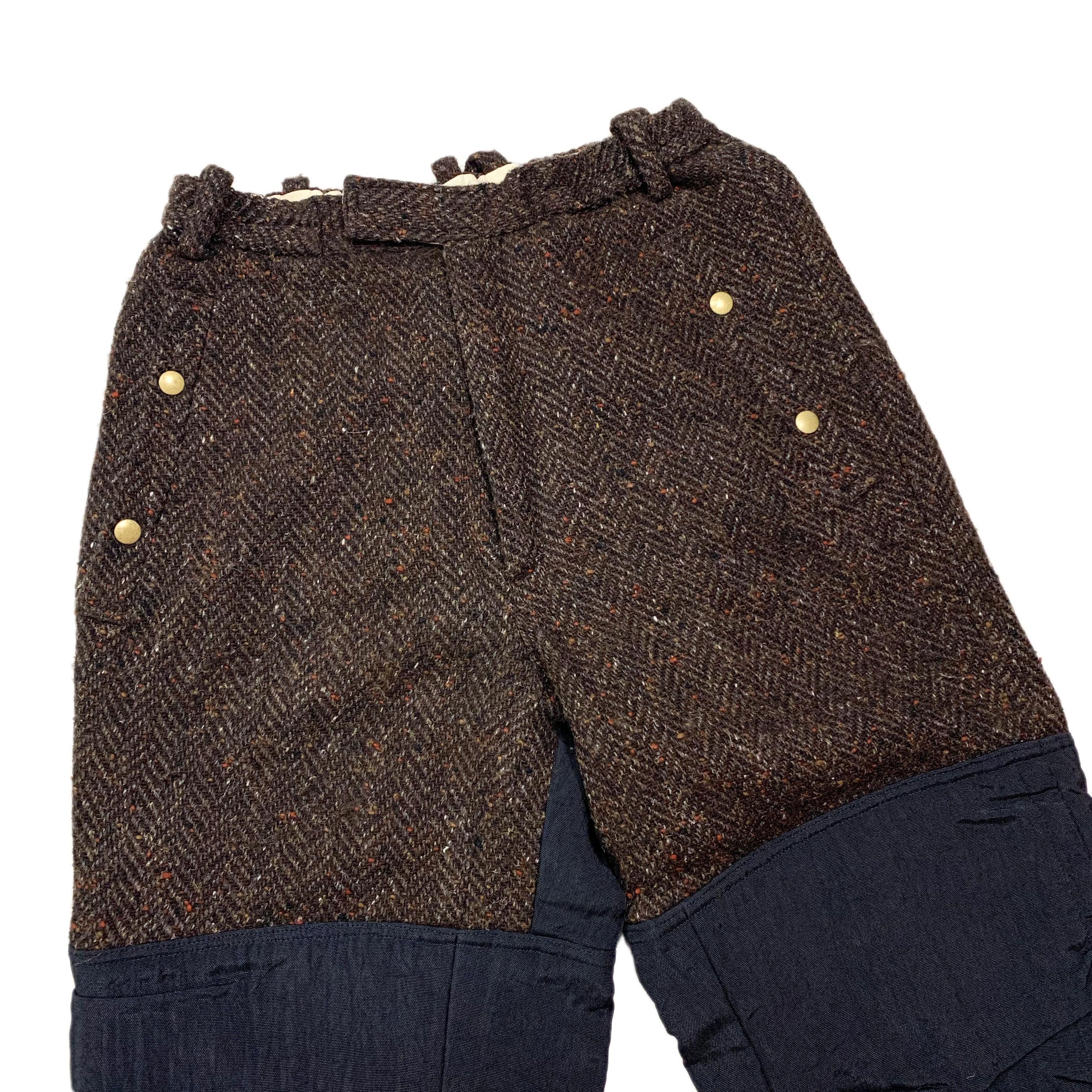 20471120 AW98 Patchwork Wool Pants Size US 28 / EU 44 - 4 Thumbnail
