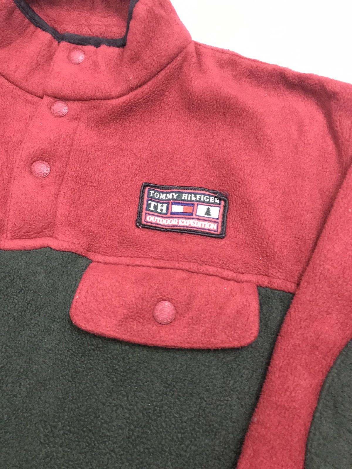 Tommy Hilfiger Vtg Tommy Hilfiger Outdoor Expedition Fleece Pullover Jacket Size US L / EU 52-54 / 3 - 3 Thumbnail