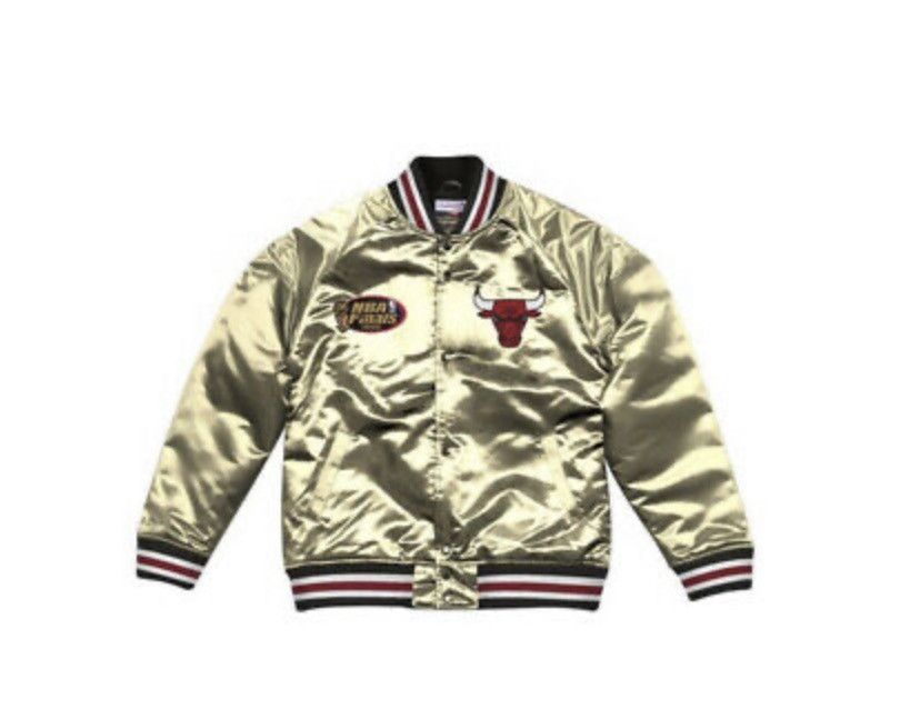 Chicago bulls gold jacket hotsell