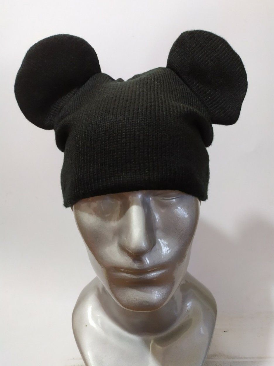image of Bunny Mickey Black Beanie Hats Disney Nice Design, Men's