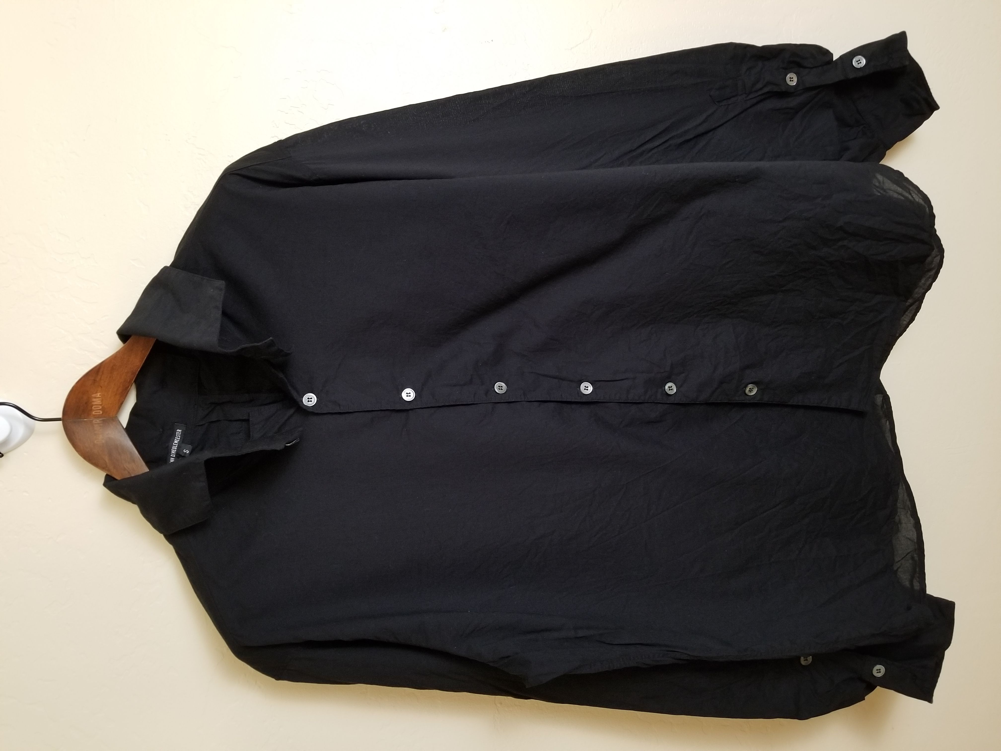 Pre-owned Ann Demeulemeester Two-piece Shirt In Black