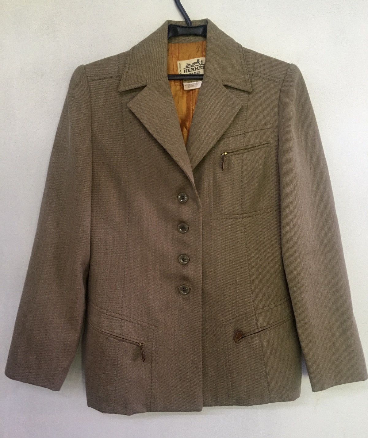 Designer × Hermes Hermes Paris Vintage Blazer Size M / US 6-8 / IT 42-44 - 1 Thumbnail