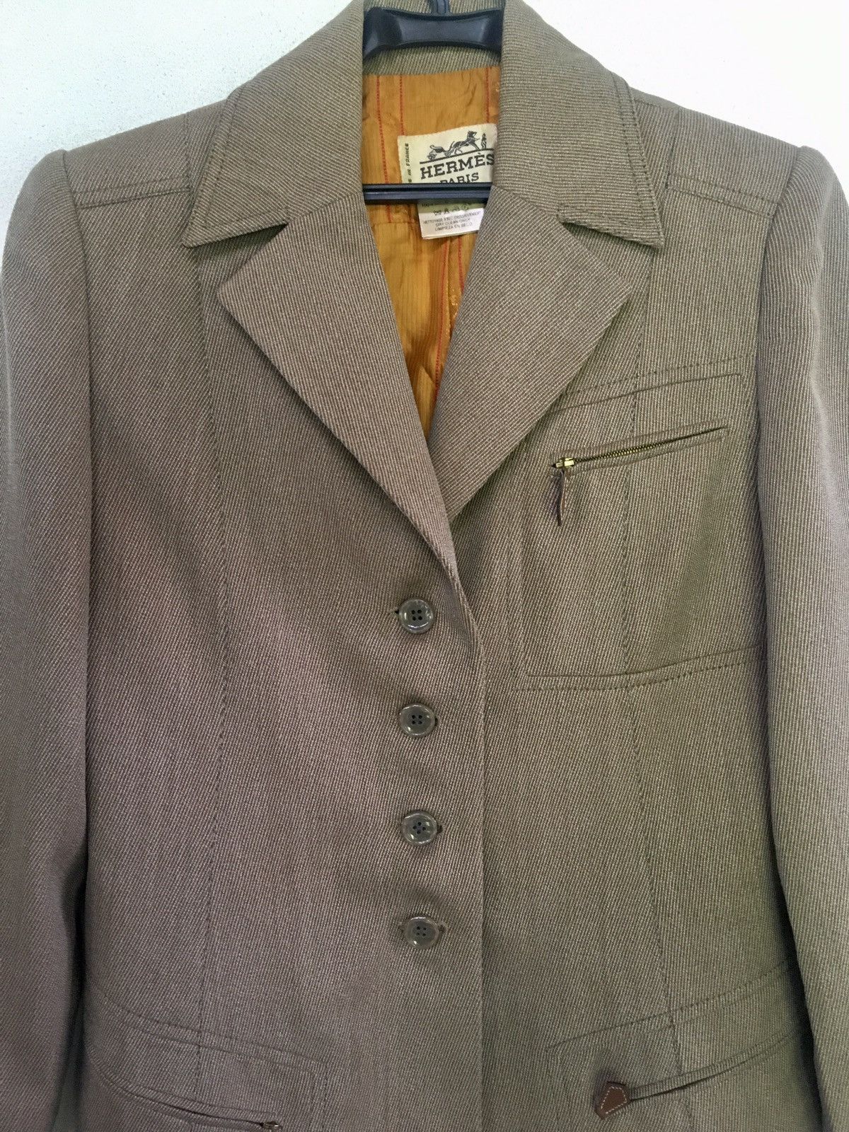 Designer × Hermes Hermes Paris Vintage Blazer Size M / US 6-8 / IT 42-44 - 2 Thumbnail