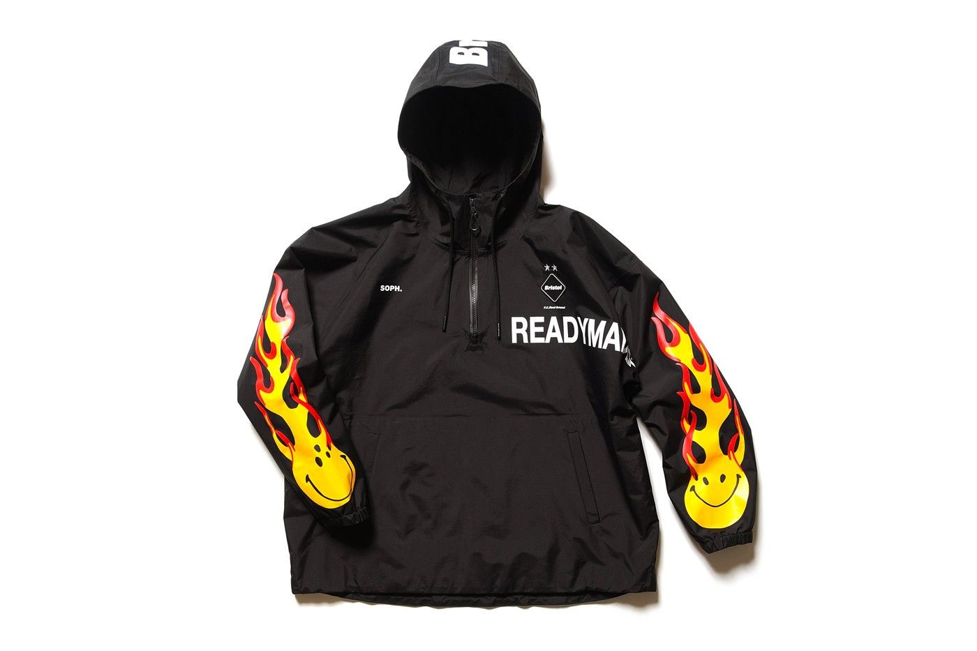 F.C.R.B × READYMADE 3L HALF ZIP ANORAK エフシーレアルブリストル 新 ...