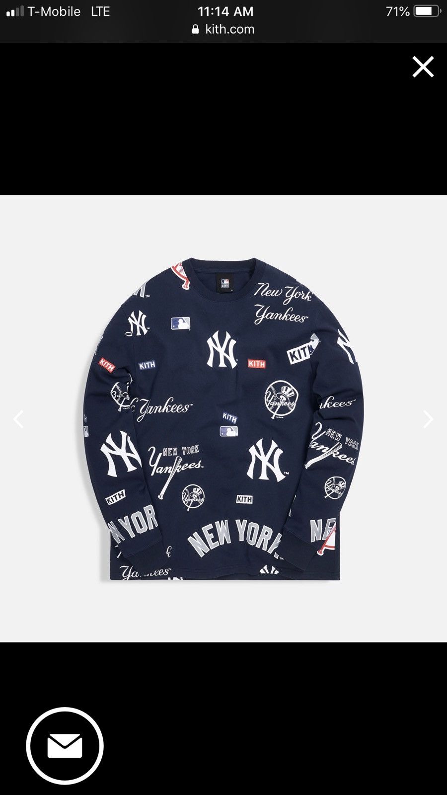 Kith Kith x New York Yankees All Over L/S Tee | Grailed