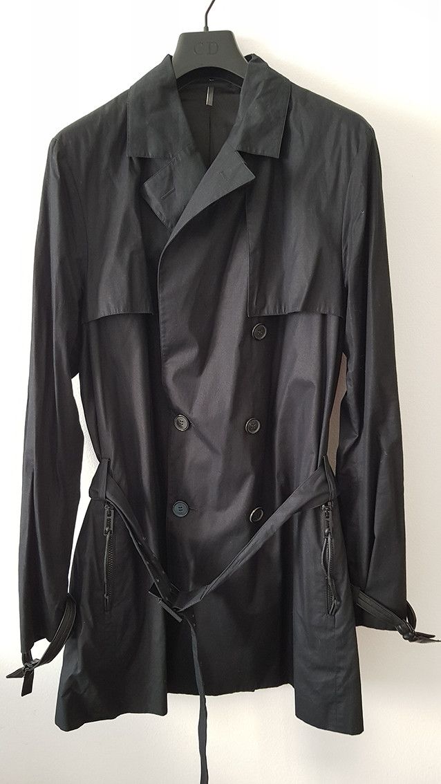 DIOR HOMME X HEDI SLIMANE Runway Trench Coat SS 2004